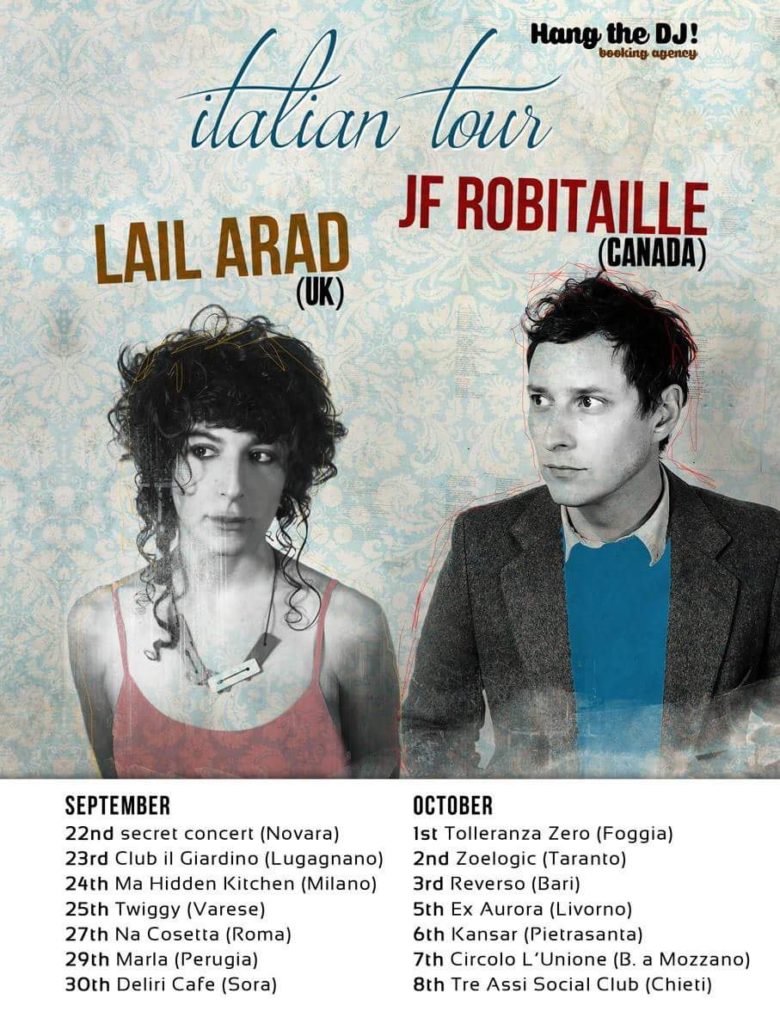 JF Robitaille & Lail Arad Italy tour poster